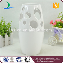 YSv0008-02 florero de cerámica blanco para la decoración